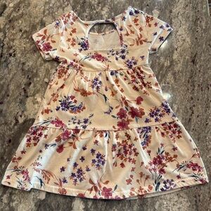 The Children's Place Cream Floral Kids Dress